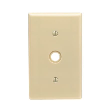 Leviton Leviton Ivory 1 gang Plastic Cable/Telco Wall Plate 1 pk 001-86018-000